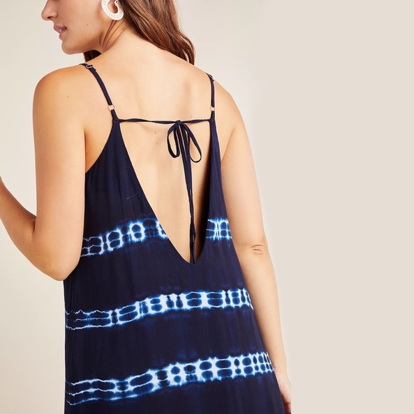 Anthro Cloth & Stone Mia Tie-Dyed Midi Dress - Picture 3 of 5